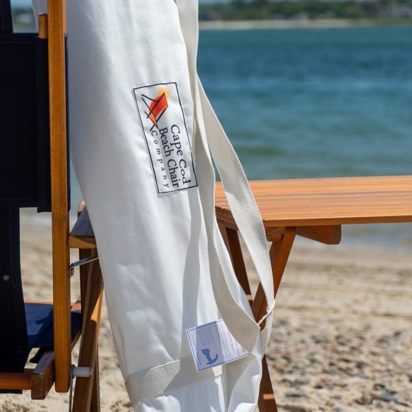 Premium Beach Umbrella- Cloud White (No Tassels) - Image 2