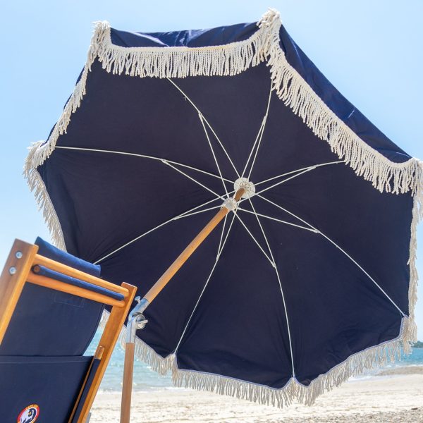 Premium Beach Umbrella- Navy - Image 5