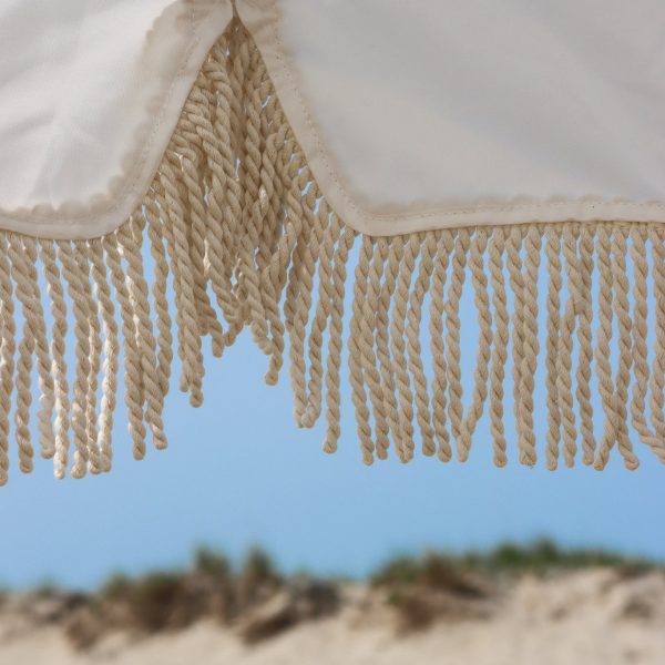 Premium Beach Umbrella- Cloud White - Image 6
