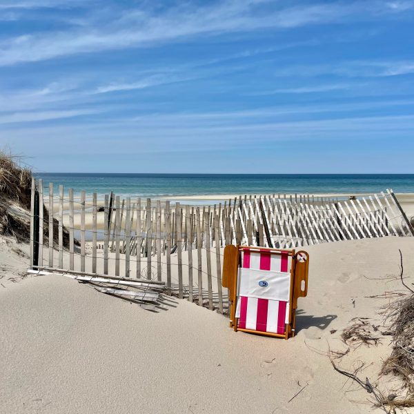 Nauset Recliner- Pink Cabana Stripe - Image 3