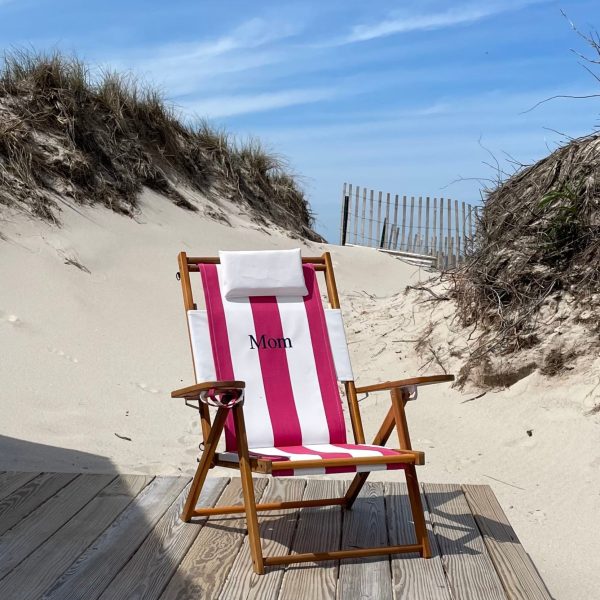 Nauset Recliner- Pink Cabana Stripe - Image 4