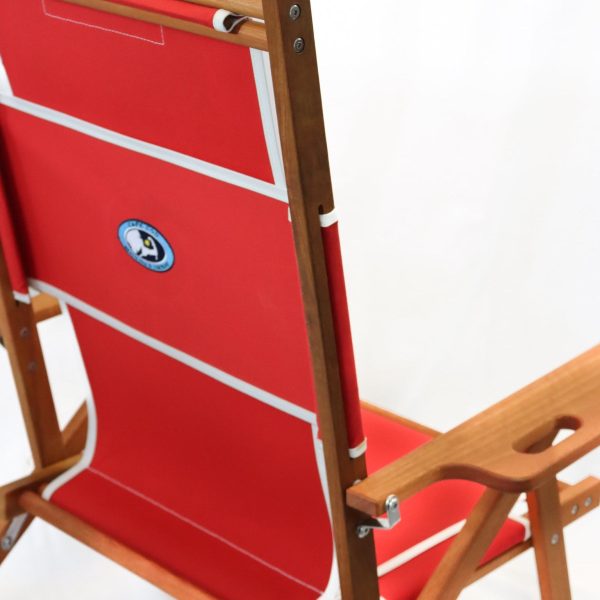 Nauset Recliner Trimmed Red - Image 4