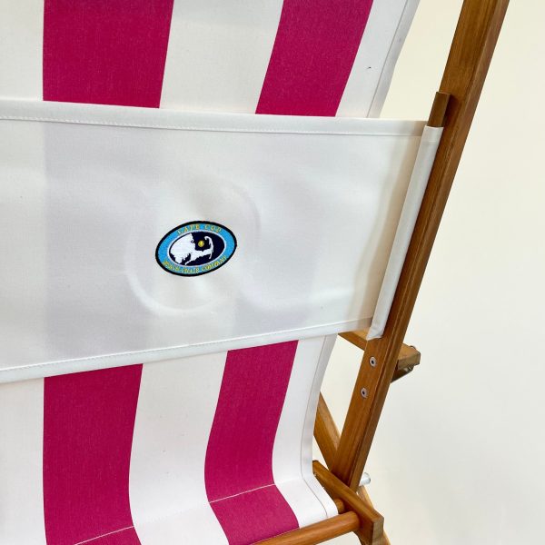 Nauset Recliner- Pink Cabana Stripe - Image 2