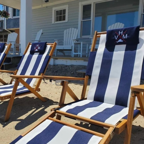 Nauset Recliner- Navy Stripe - Image 5