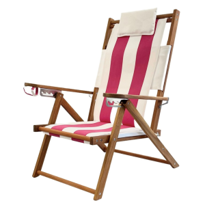 Nauset Recliner- Pink Cabana Stripe