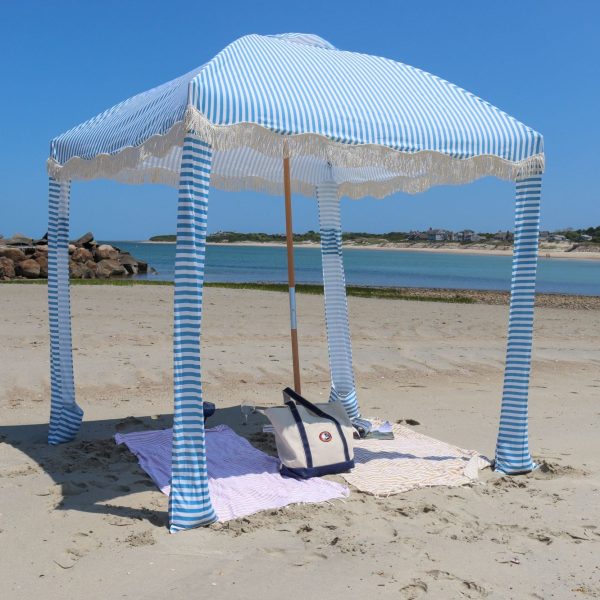 Premium Beach Cabana- Light Blue Pin Stripe - Image 3
