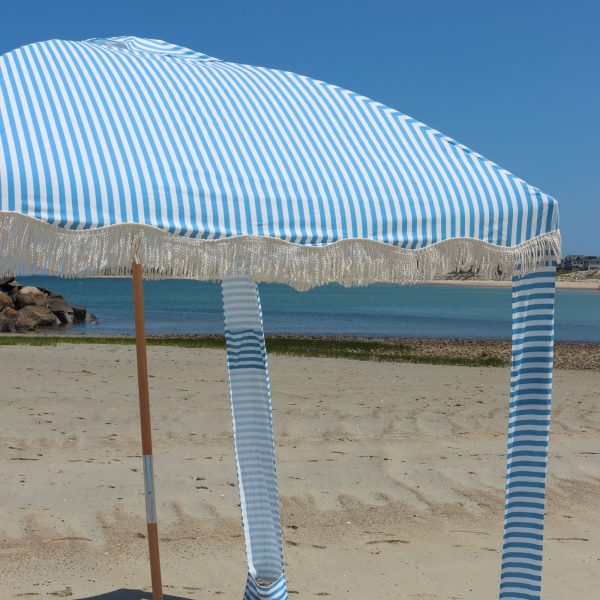 Premium Beach Cabana- Light Blue Pin Stripe - Image 4