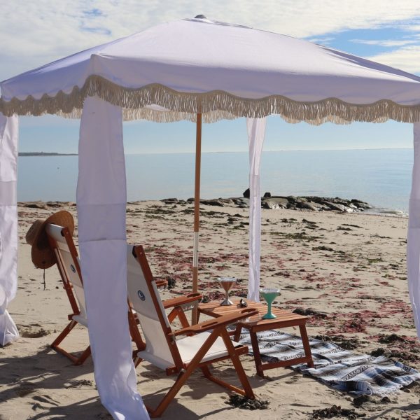 Premium Beach Cabana- Cloud White - Image 3