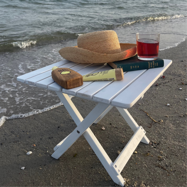 Sandy Neck Beach Table- Coastal White - Image 2